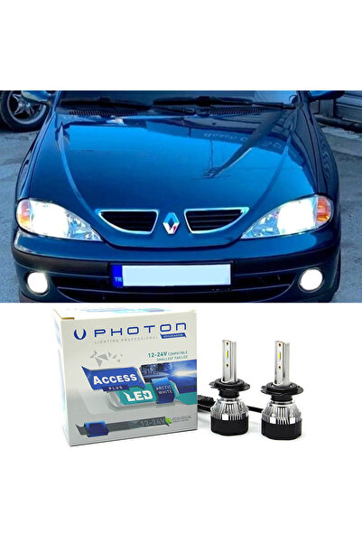 Photon Renault Megane 1 Led Xenon Uzun Far Ampulü H1 Access Yeni Seri Beyaz