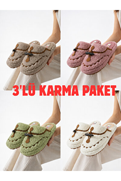 STOCON Pack of 3 Soft Women's Winter House Slippers Dowry Slippers Gift Slipp...