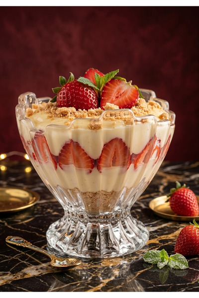 çukurova home Modern Glass Ice Cream and Dessert Bowl (160 ml) 6 Pieces