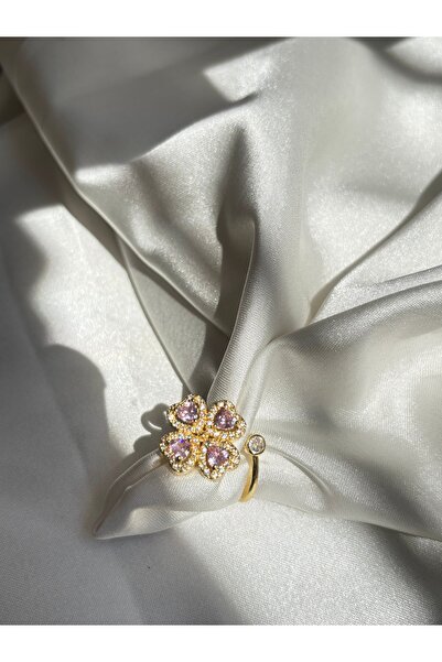 MODA Pink Heart Detailed Stress Ring