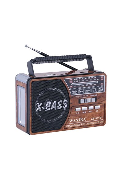 Tradesor Επαναφορτιζόμενο ραδιόφωνο - XB-571BT - Waxiba - 005718 - Brown