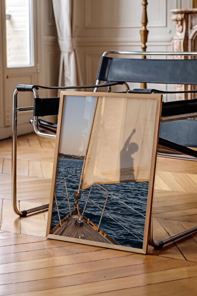 Postifull Sailing and Sea Poster, Wooden Framed Poster, Old Money Series, No:...