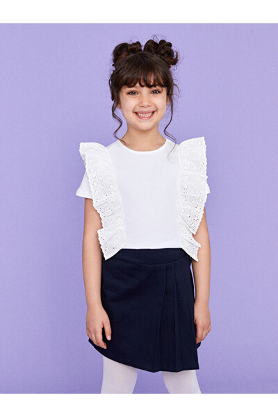 LC Waikiki Quality Pieces from Çelebi Store Classicgabardin Girls' Short Skirt