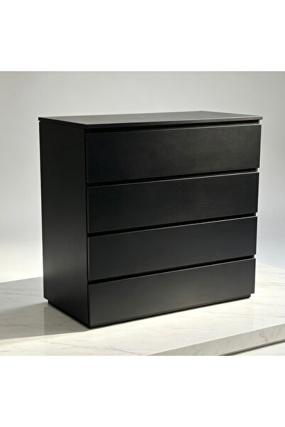 Bleco Ultra-Thin Small Space 4-Drawer Bedside Storage Cabinet