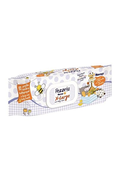 Jumbo Servetele Umede REZZETA NANNYS 50buc, pentru bebelusi si piele sensibila