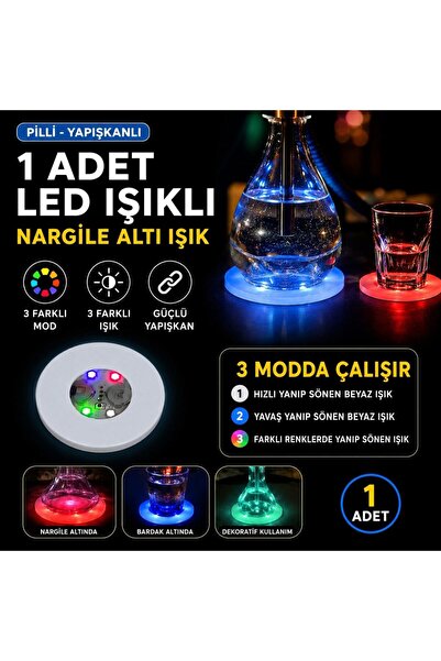 naque RGB LED Nargile Altı Işık 1 Adet