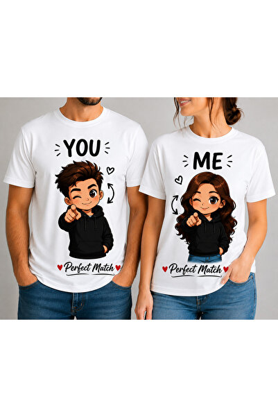 GE Set Tricouri Cuplu – YOU & ME • Perfect Match