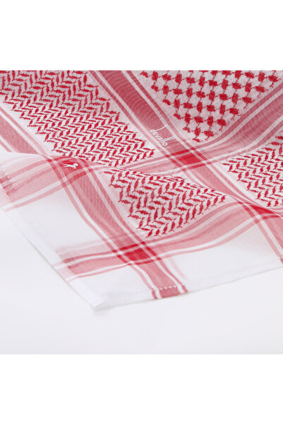 Devallo Plus Light Red Shemagh Divalo Model 29 – 100% Cotton with a Classic L...