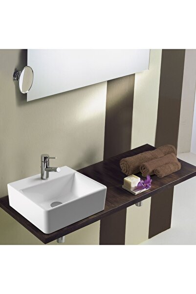 Serel Tetra 2041 Hygiene Plus Λευκός Πορσελάνινος Νιπτήρας Μπάνιου Κρεμαστός ...