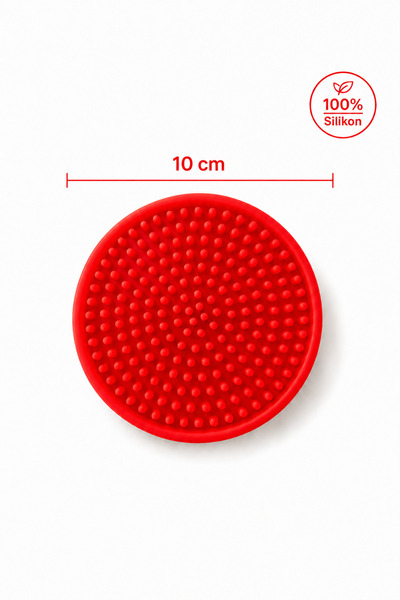 Siliconly 8 Pieces of Silicone Coasters – Coasters – 100% Silicone Coasters Red
