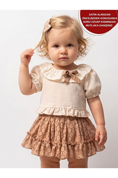 aysskids Nova Fisto Collared Blouse and Lace Skirt Special Occasion Baby Girl...