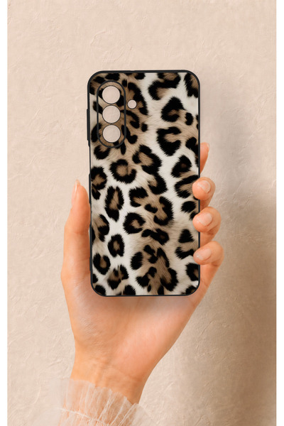 Vip Case Samsung A17 Uyumlu Leopar Derisi Desenli Silikon Kılıf