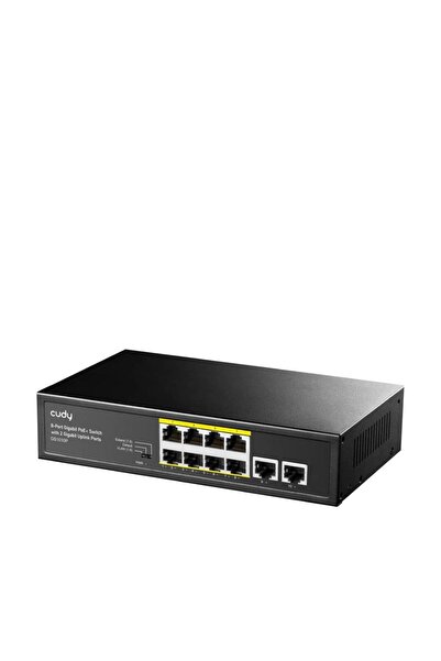 cudy Switch PoE+ cu 8 porturi GS1010P, 8x LAN Gigabit, 120W, 10/100/1000 Mbps