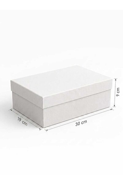 Kutu Ambarı Beyaz Kutu Karton Hediye Kutusu 19x30x9 cm