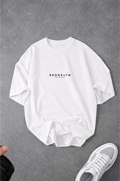 Jooy Company 2'li Avantaj Set Brooklyn JC Baskılı Oversize T-Shirt
