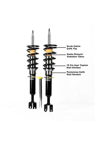 Başaran Coilover Audi A6 2009-2011 Uyumlu Coilover Ayarlı Amortisör 10 CM