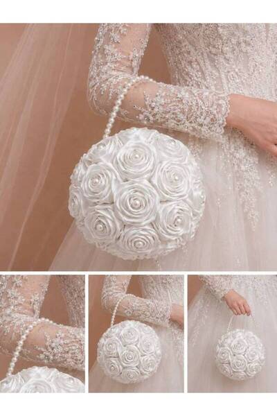 CANSIN Bride's Blossom Blossoms Without Fading Rose Blossoms from Ribbon
