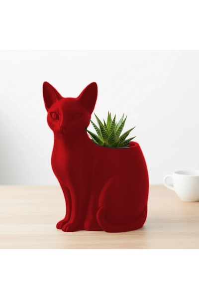 OEM Ghiveci decorativ animalut, model felina, imprimat 3D