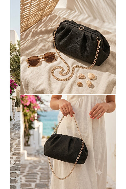 TABA HASIR KADIN CLUTCH ÇANTA