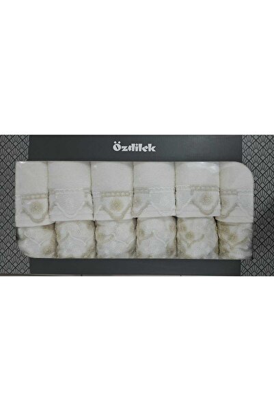 Özdilek Set de 12 prosoape Beyza Güpürlü 50*90 + 30*50cm