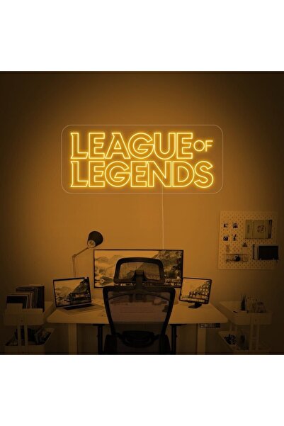 LEAGUE OF LEGENDS Yazılı Neon Tabela