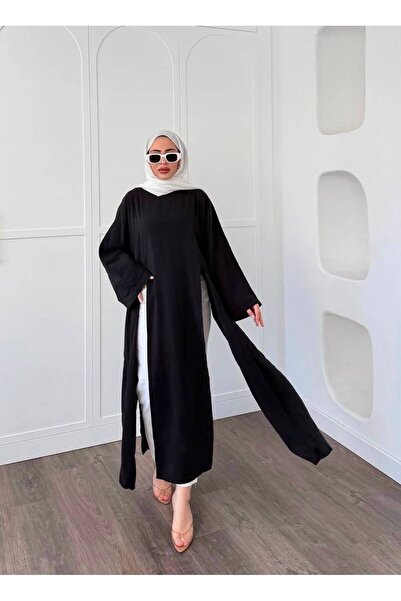 Rose Design Boutique SİNDA UZUN YIRTMACLI ABAYA