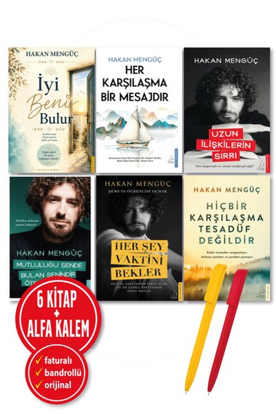 Destek Yayınları Alfa Kalem+Hakan Mengüç 6 Kitap İyi Beni Bulur+Her Karşılaşm...
