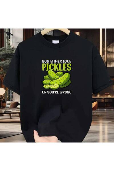 1001 Line Lover Men's TShirt Funny Pickle Cartoon Pattern Pure Cotton Premium...