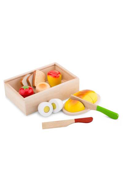 Viga Toys Breakfast cutting set in a box