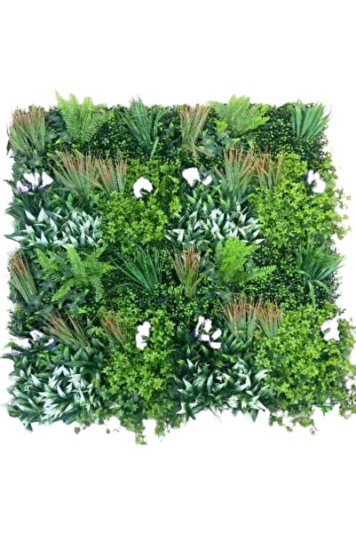 SUPERGREENS Τεχνητή Φυλλωσιά Φτέρη Mix με Μωβ Άνθος 100x100 εκ