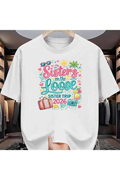 STITCHLY تي شيرت رجالي من Trip بنمط Sisters On The Loose 2026 للسفر والإجازات...