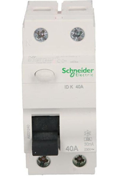Schneider Electric Întrerupător de panou cu apăsare, 2 poli, 40A