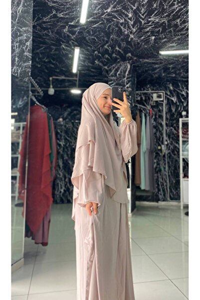 Hijab Medina Silk Set Ferace Sufle Peçe Set of 3