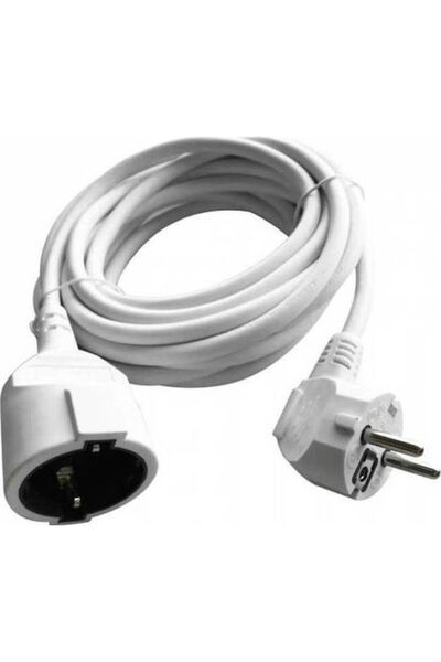 V-TAC Cablu prelungitor VT-3001 3 x 1.5mm²/5m Alb Cod: 8779