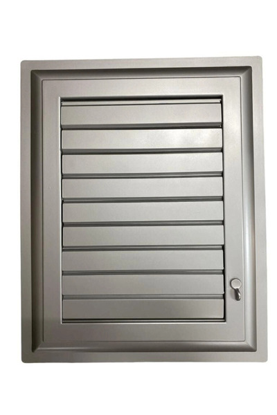 Genel Markalar Mey İthalat® Plastik Menfez 45X45 Gümüş Banyo WC Havalandırma