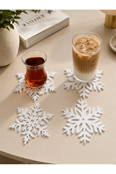 ARPAT NEXT 4 Pieces Snowflake Coasters