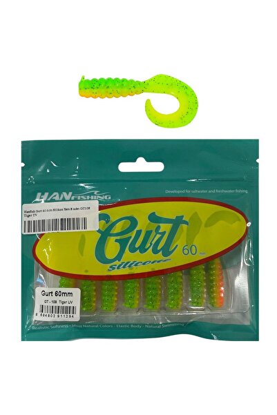 Hanfish Gurt 60 6cm Silikon Yem 8 Adet GT108 Tiger UV