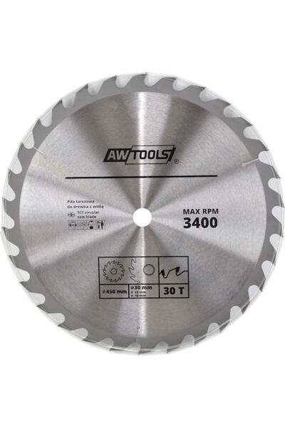 AwTools Disc de tăiere pentru lemn cu 30 de dinți 1 buc.