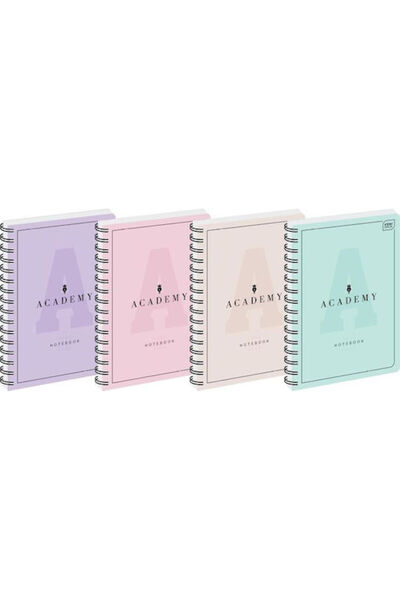 Interdruk Caiete spiralate linierte B5 Colosbook Grilă Pastel 5 bucăți