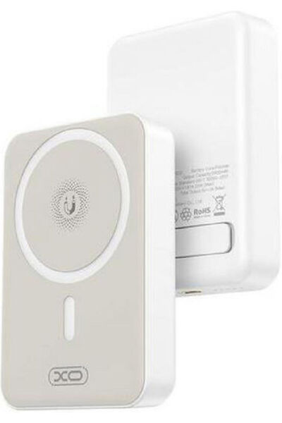 Xo PR231 MagSafe Power Bank 10000mAh 15W με θύρα USB-C Γρήγορη Φόρτιση 2.0 Λευκό