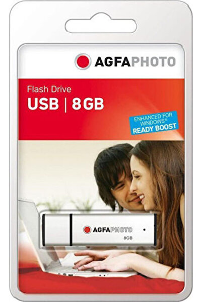 AgfaPhoto Stick USB 2.0 de 8GB, argintiu