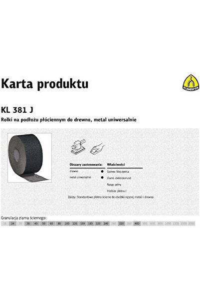 KLİNGSPOR Rolă de șlefuit