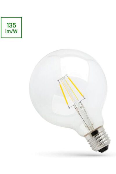 Spectrum Bec LED E-27 8.5W, formă G125, alb cald, reglabil