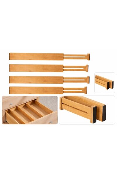 Ruhhy Set de 4 organizatoare sertar Ruhhy, divizoare telescopice reglabile 42...