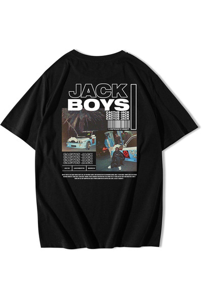 STYKEER ΜΠΛΟΥΖΑΚΙ UNISEX OVERSIZE CACTUS JACK Με στάμπα ΜΑΥΡΟ