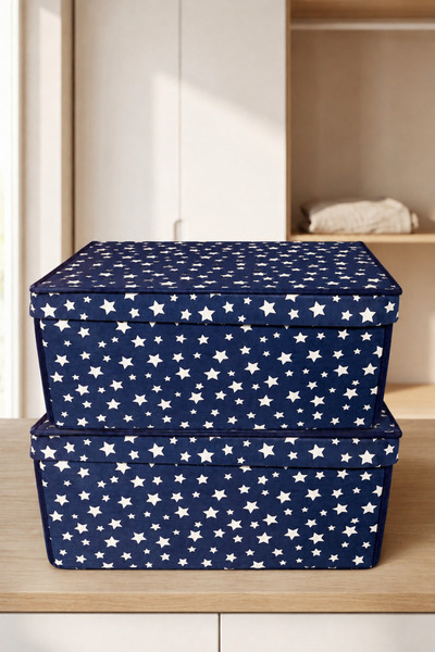 VAYBE Set of 2 Maxi Multi-Purpose Storage Boxes Clothes and Toy Organizer 40X...