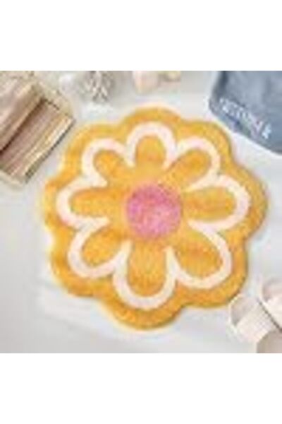 Arabest Flower Shaped Bath Mat, Soft Absorbent Non Slip Fluffy Floor Rug, 26x...