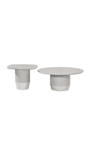 Danube Home Cayman Side Table - Grey/Black