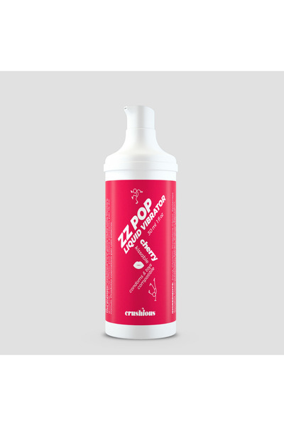 Crushious ZZ Pop - Kissable Liquid Vibrator - Cherry - 1 fl oz / 30 ml