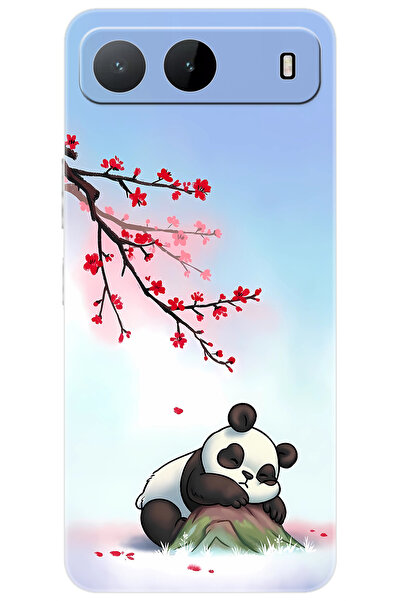 TECNO Spark 40 5G (KM8n) Uyumlu Kılıf Desen Baskılı Silikon Uyuyan Panda STK:...